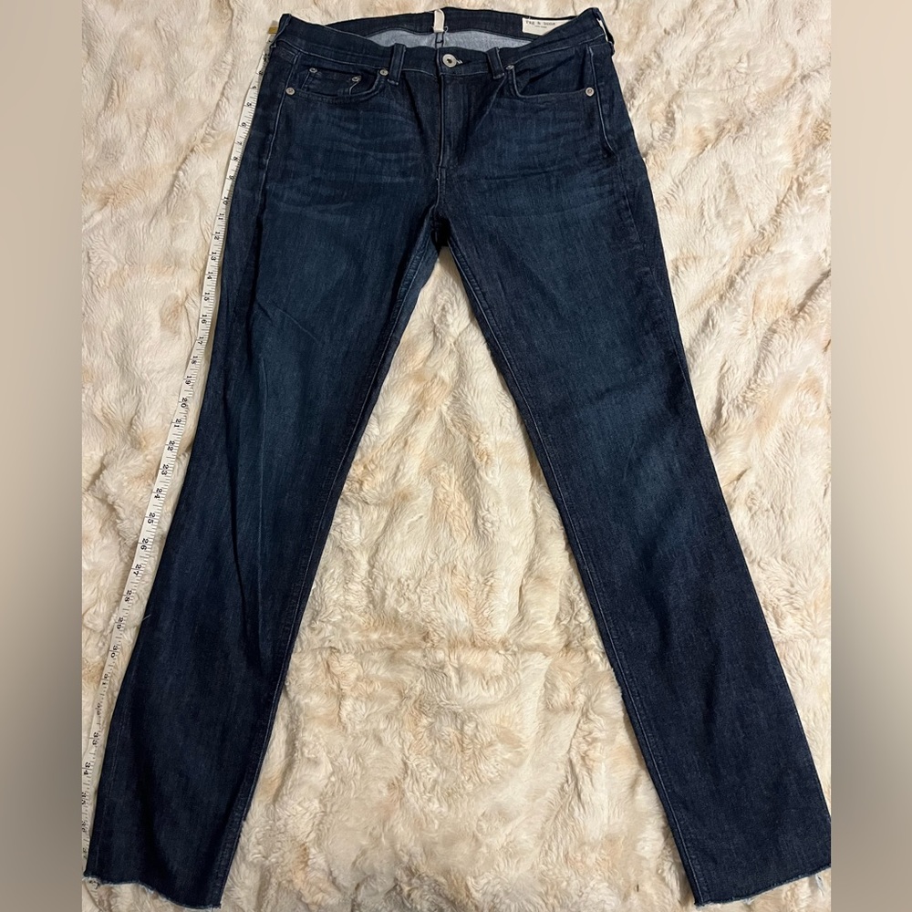 Rag & bone ankle skinny dark denim